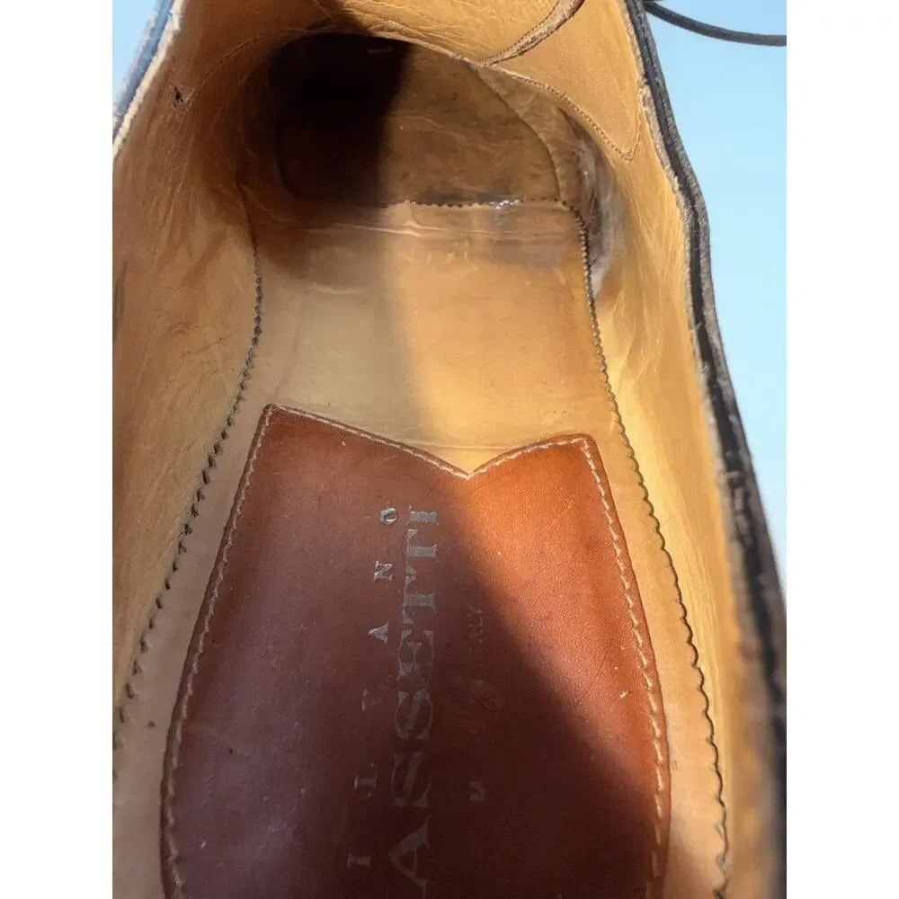 Silvano Sassetti Italy Size 11 Brown Captor Brogue Oxford Men’s Dress Shoes